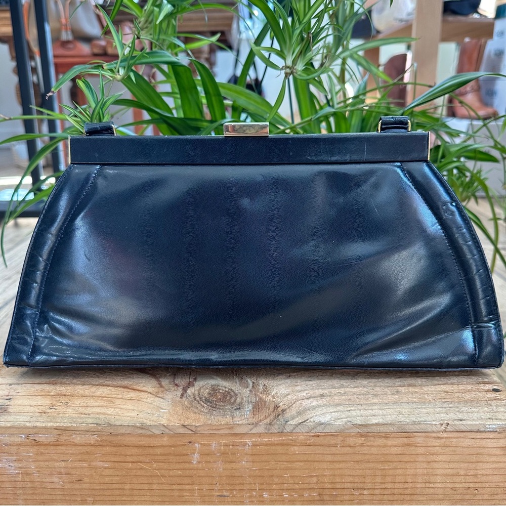 Stuart Weitzman Navy Leather Handbag